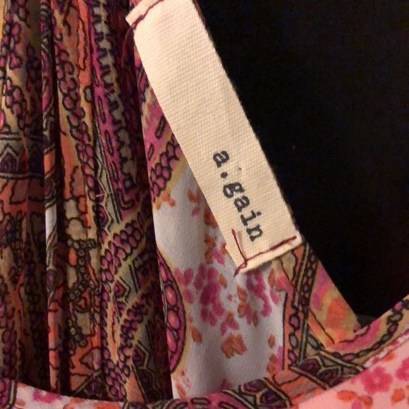 Pink and Orange Maxi Dress - Picture 3 of 15